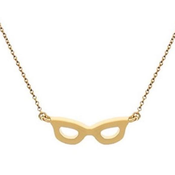 $58 Kate Spade lookout glasses gold mini pendant necklace - Picture 3 of 5